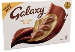 Galaxy Smooth Milk Chocolate Bar 36g Pack of 5